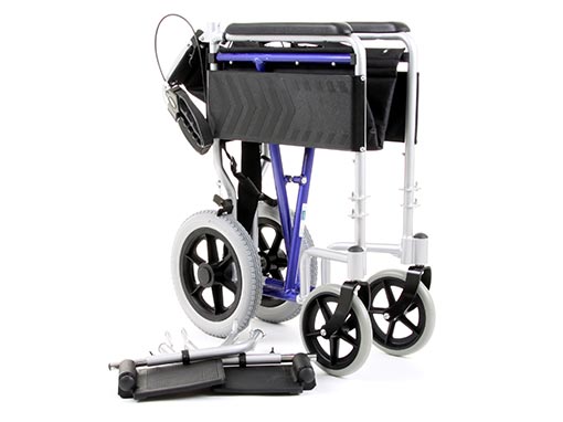 Aluminium Traveller Wheelchair front image